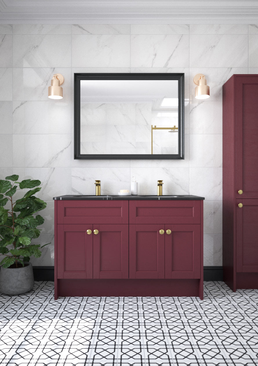 Roseberry Twin Free-Standing Vanity Unit