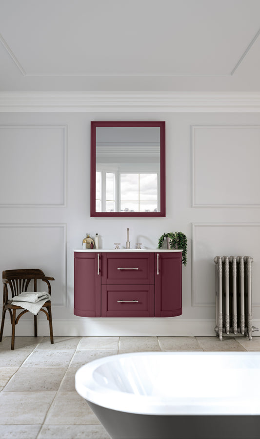 Roseberry Curved Wall Hung Vanity Unit