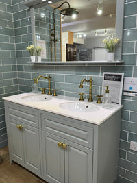 Utopia Duck Egg Roseberry Double Floorstanding Vanity Unit