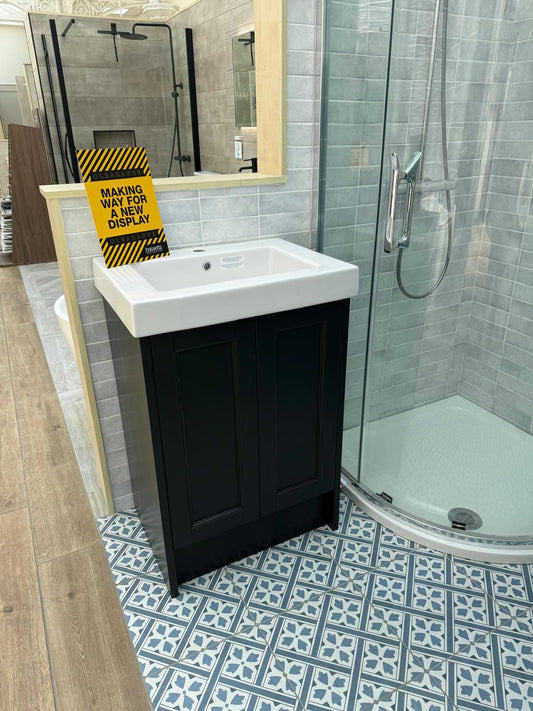 Utopia Roseberry 600mm Floorstanding Vanity Unit & Slabtop Basin