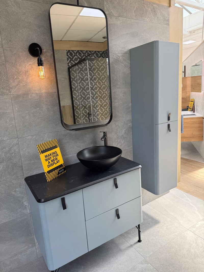 Salgar Uniiq 900mm Vanity Unit, Worktop, Basin Mirror & Tall Unit
