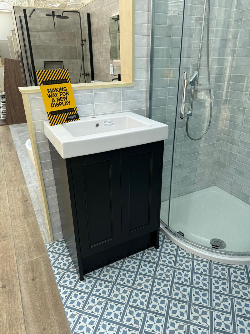 Utopia Roseberry 600mm Floorstanding Vanity Unit & Slabtop Basin