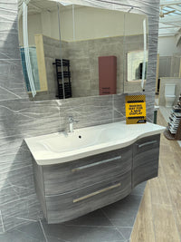 Pelipal Contea 1200mm Vanity Unit, Basin & Mirrored Cabinet