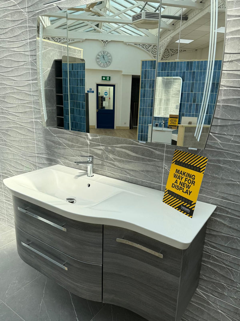 Pelipal Contea 1200mm Vanity Unit, Basin & Mirrored Cabinet