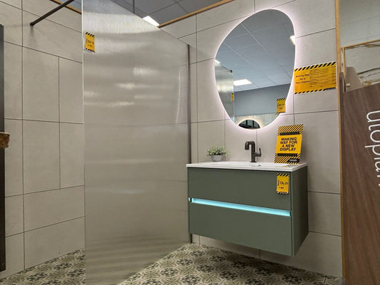 Flair Fluted Shower Screen