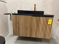 Roca Horizon Vanity Unit, Black Basin & Ona Basin Mixer