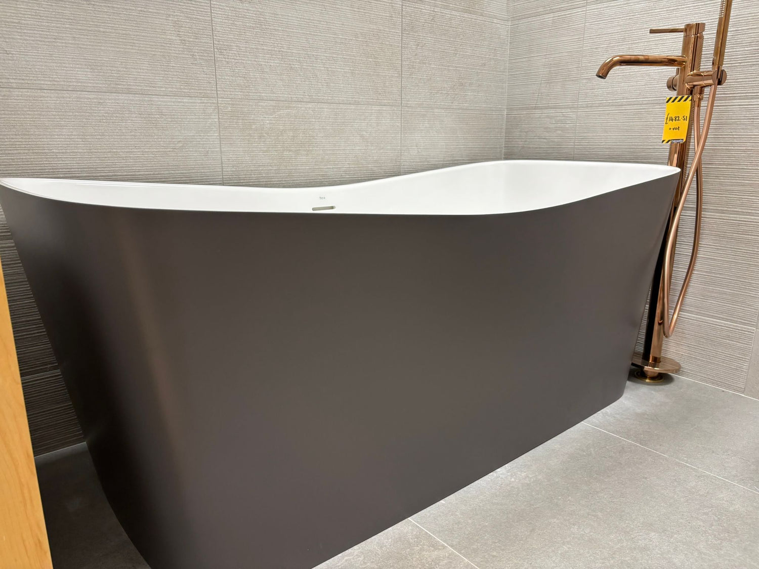 Roca Maui Stone Freestanding Bath & Roca Ona Freestanding Bath Mixer