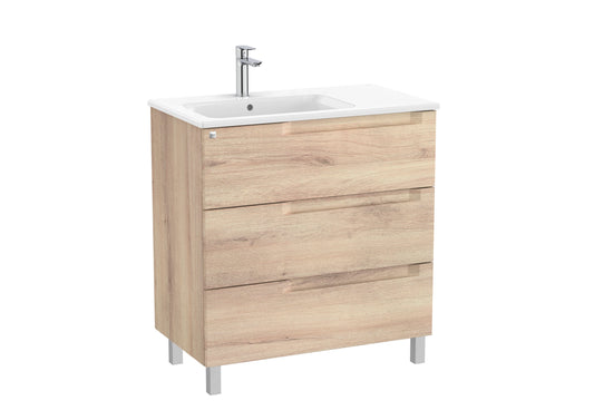 Aleyda Vanity Unit 3 Drawer 800 mm Left-Hand