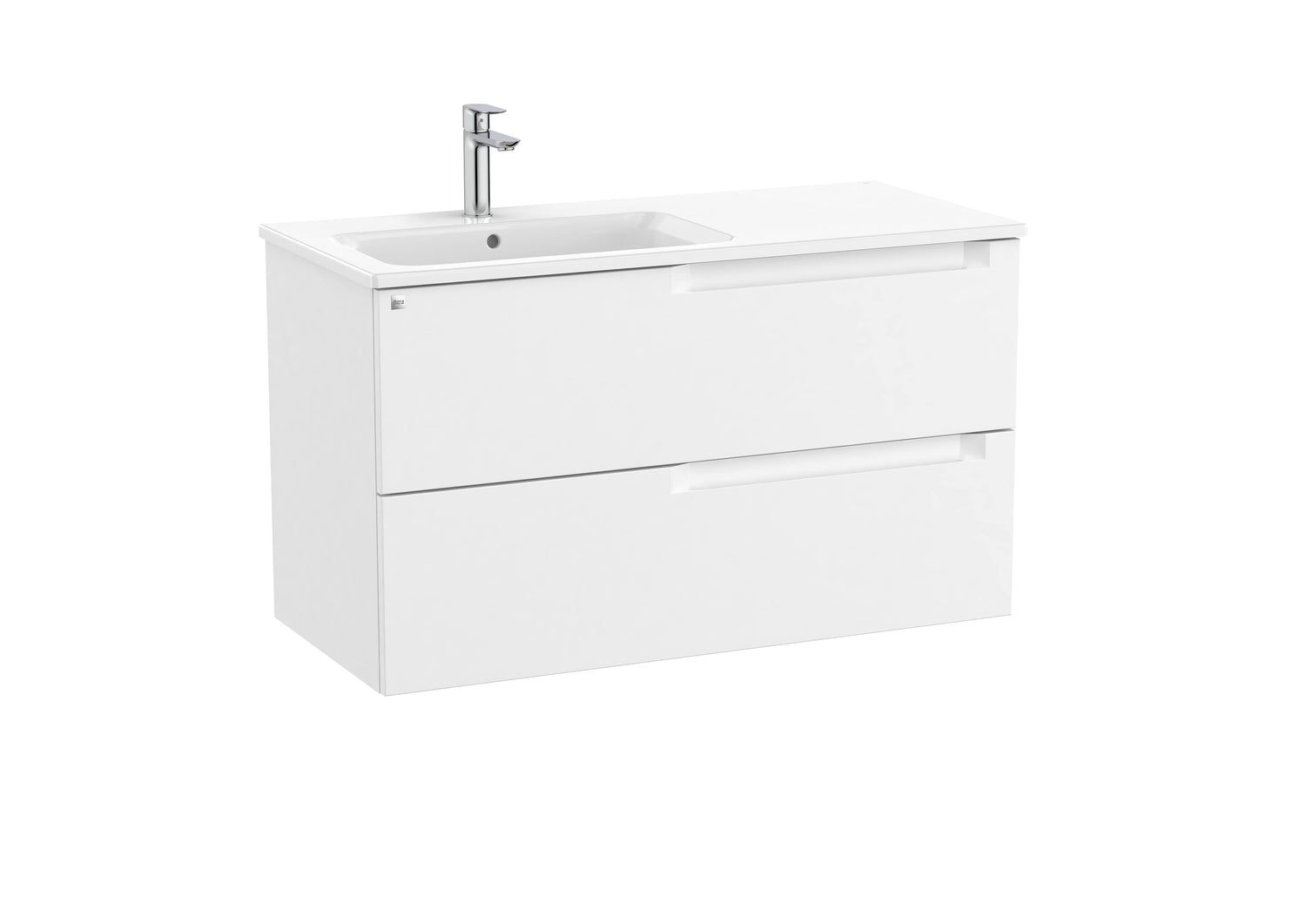 Aleyda Vanity Unit 2 Drawer 1000 mm Left-Hand