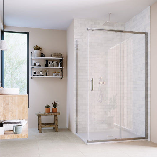 ILI Slider Door with Frameless Side Panel
