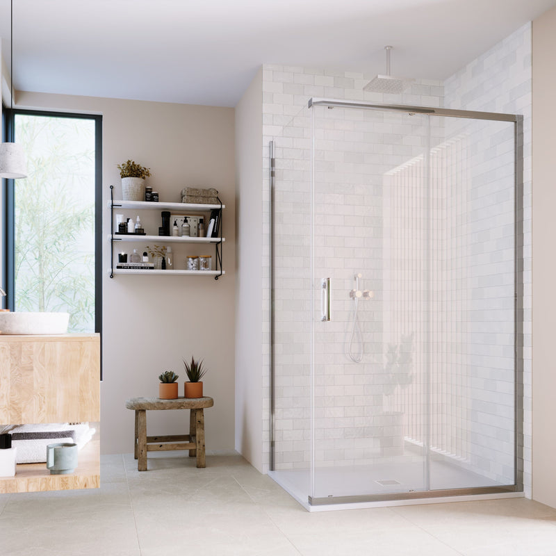 ILI Slider Door with Frameless Side Panel