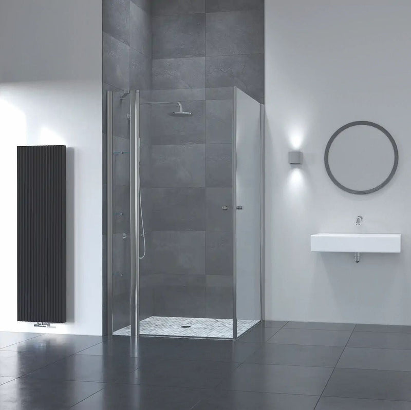 FLAIR FRAMELESS Flair Frameless Offset Corner Pivot Door