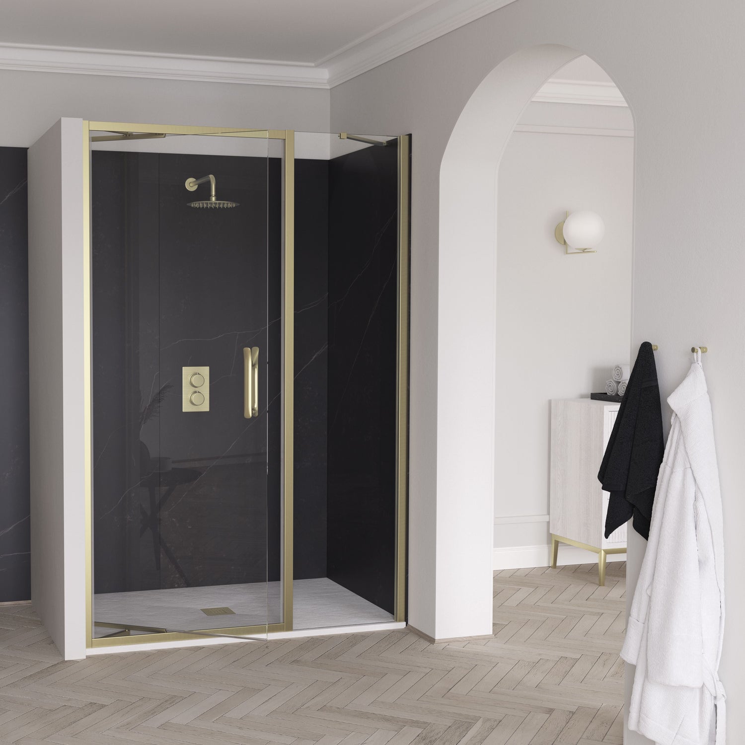 ETO Infold Door with Inline Panel