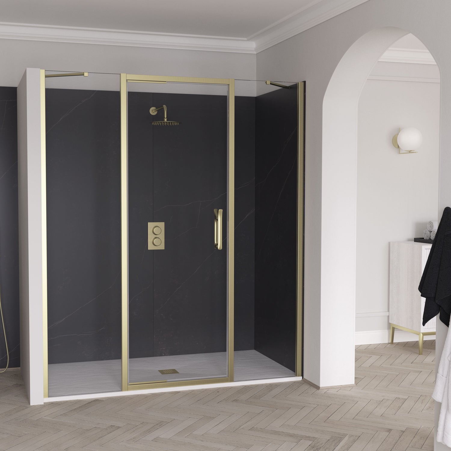 ETO Infold Door with Two Inline Panels