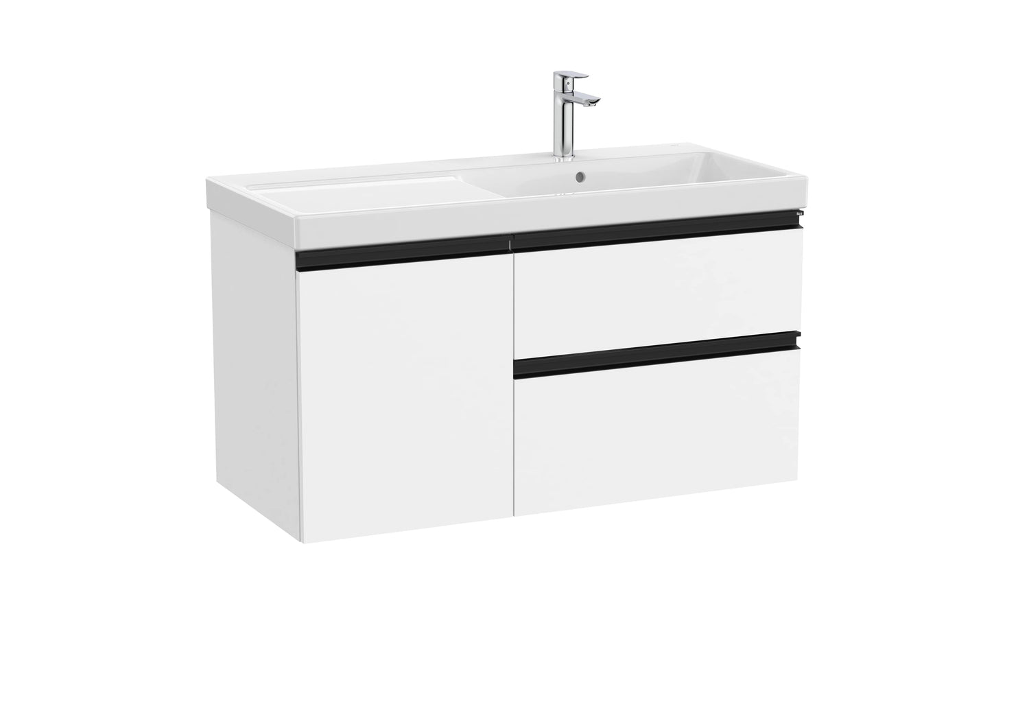 The Gap Vanity Unit 1 Door + 2 Drawer Right-Hand 1000mm