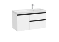The Gap Vanity Unit 1 Door + 2 Drawer Right-Hand 1000mm