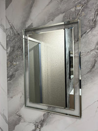 Chrome Rectangle Mirror