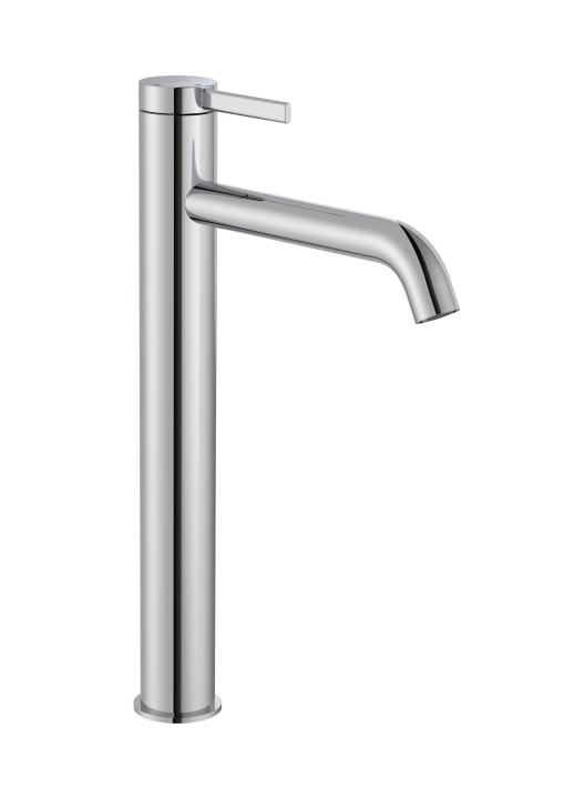 Ona Basin Mixer High Neck Smooth Body with Click Clack Waste, Cold Start