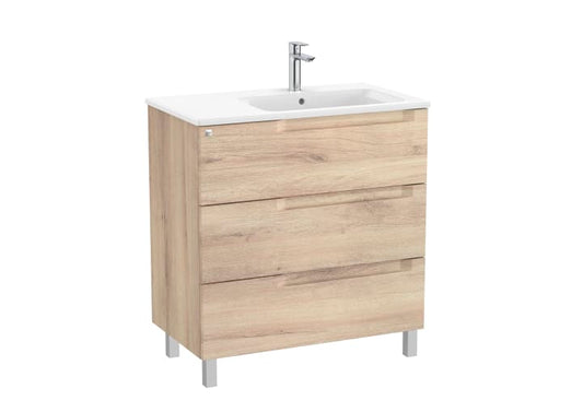 Aleyda Unik (Basin & Vanity Unit) Standard 3 Drawer 800mm Right-Hand