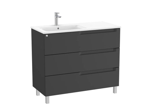 Aleyda Unik (Basin & Vanity Unit) Standard 3 Drawer 1000mm Left-Hand