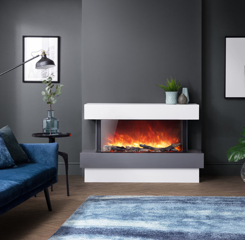 Rayburn Stratus  Electric Tru View Fire Suite Lifestyle