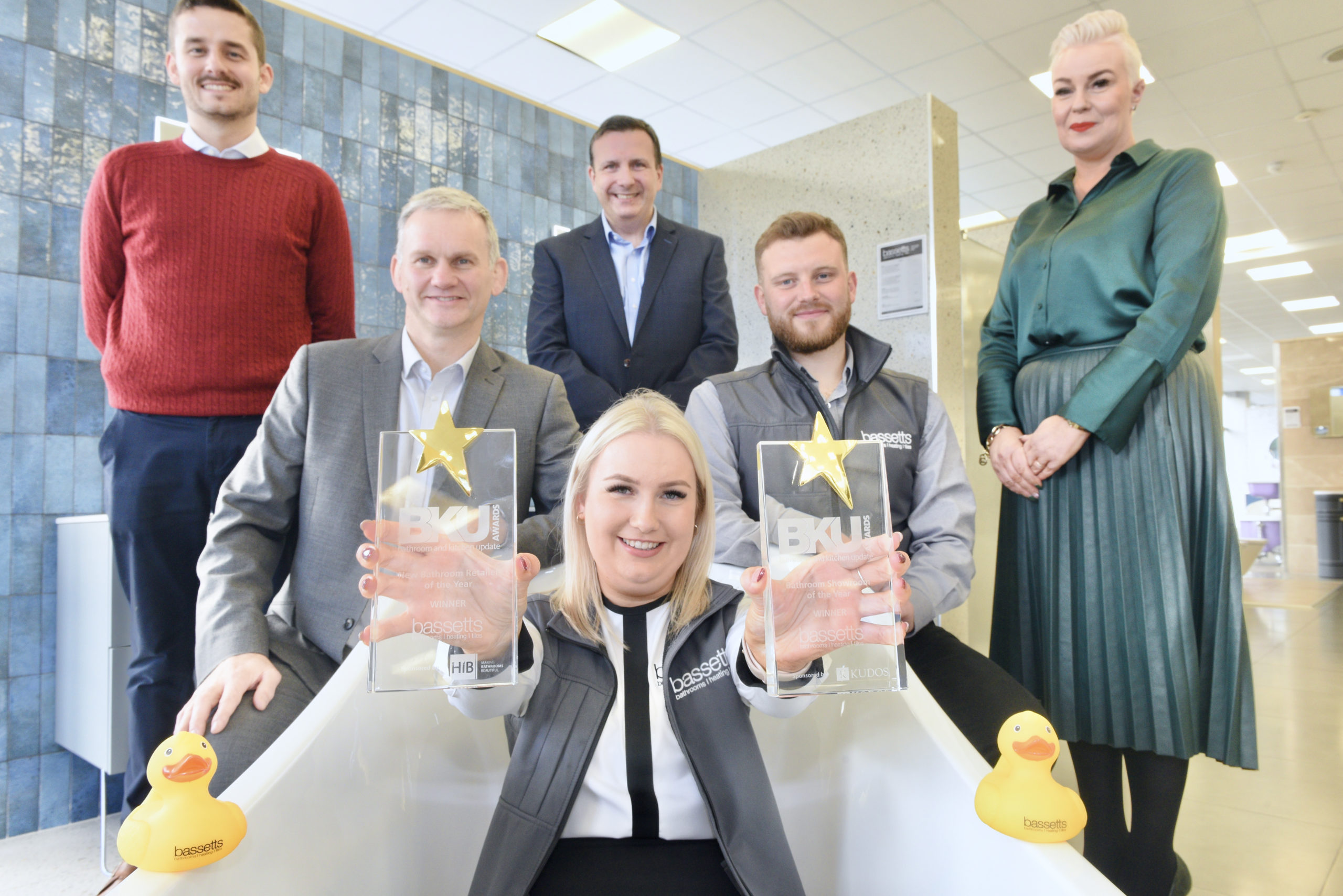 Bassetts celebrate two wins at the BKU awards.