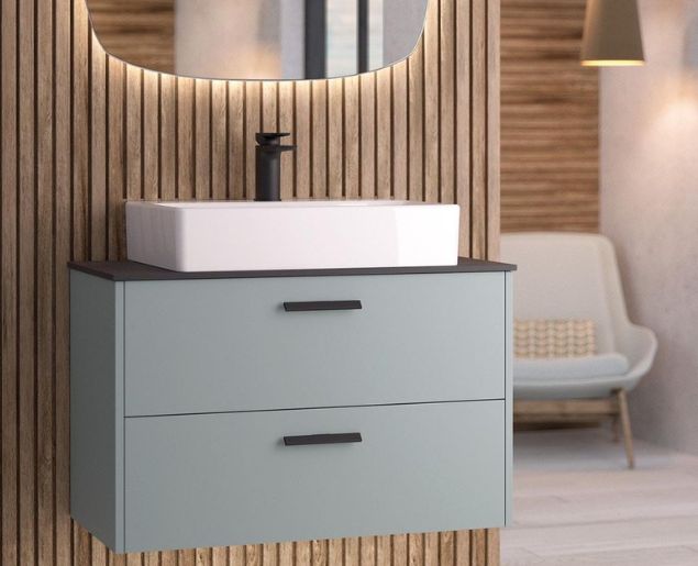YOU is a flexible collection of wall mounted bathroom furniture with a choice of sit-on or slabtop basins, for a contemporary bathroom design.