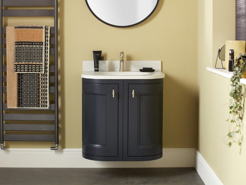 Curved Wall Hung Vanity Unit